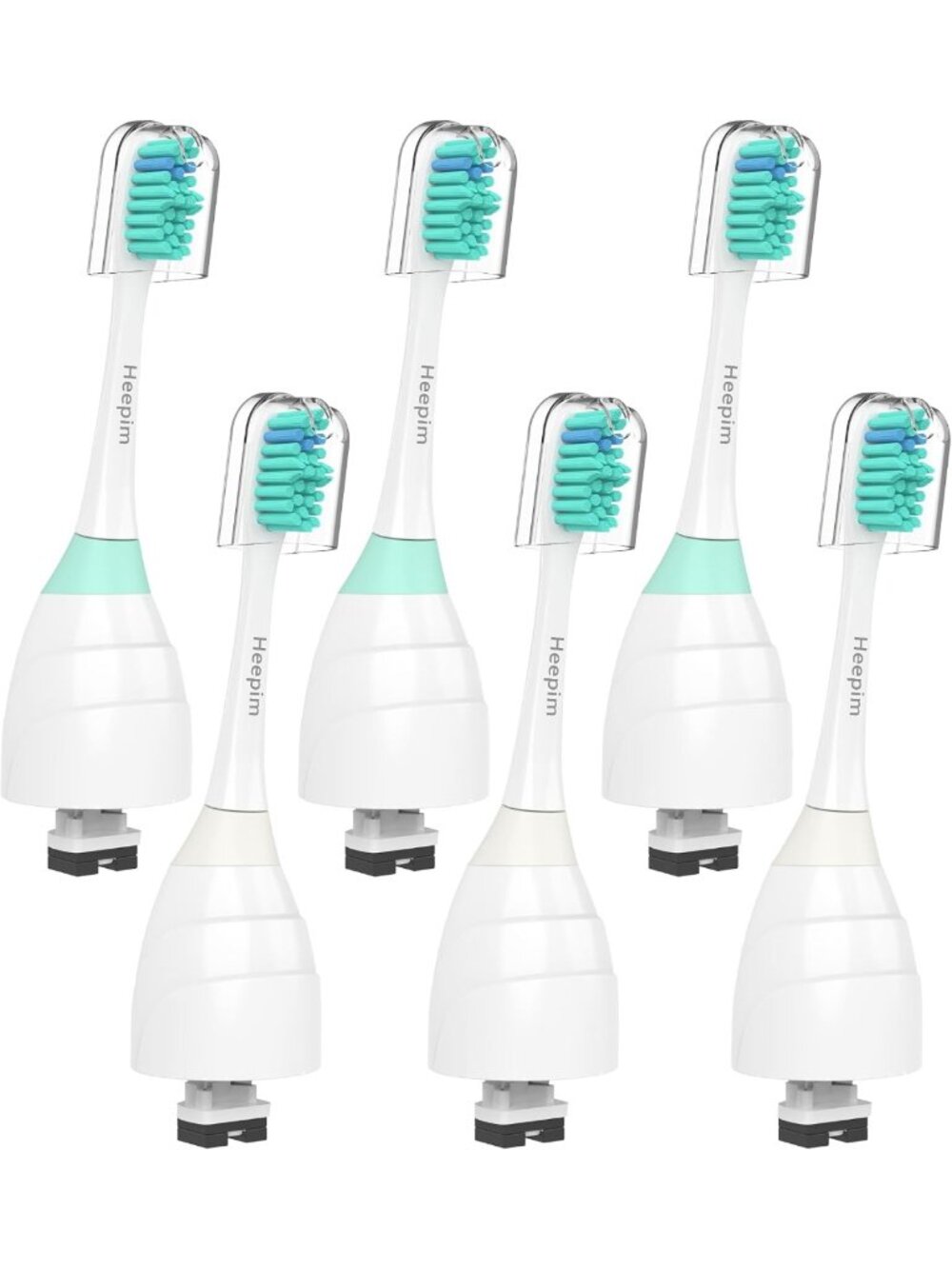 6-Pack Replacement Electric Toothbrush Heads Compatible with Sonicare E-Series